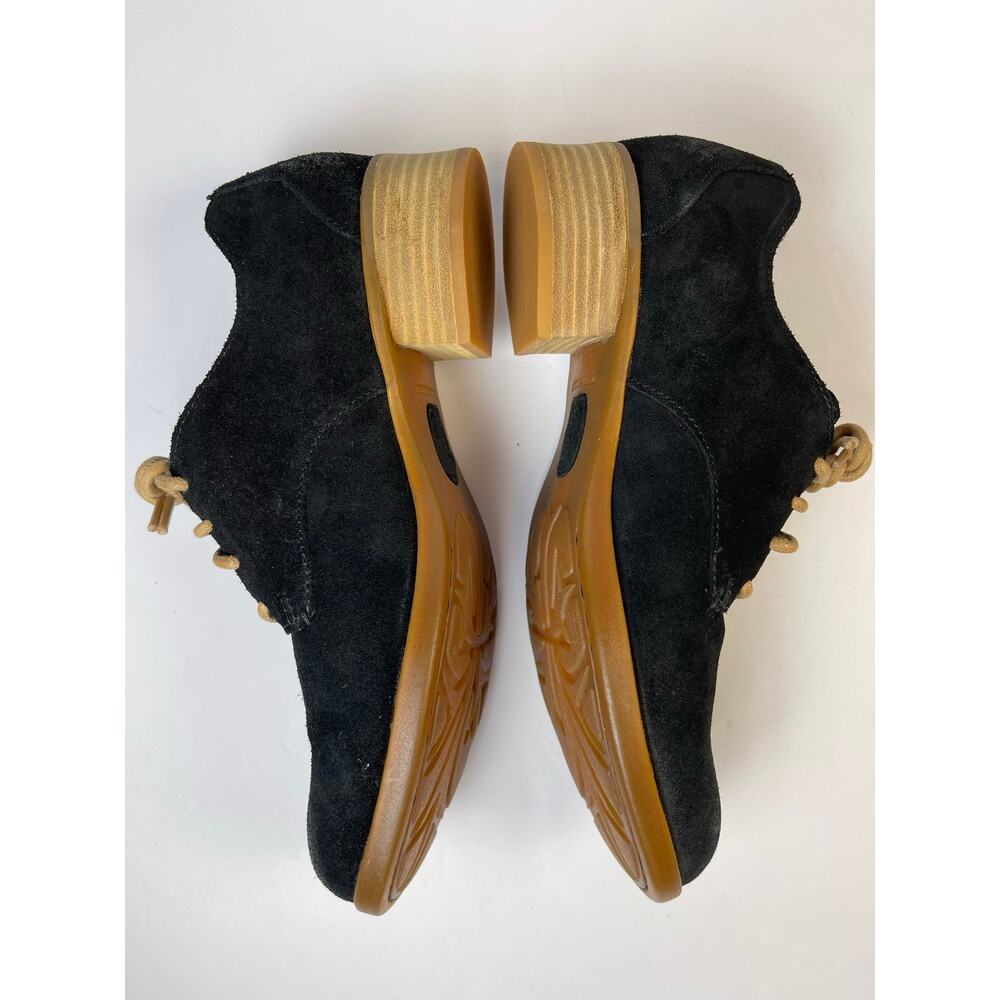Børn Mott women’s Black Suede Lace Up Oxfords size 8.5|40 W/Box Dark Academia - Picture 3 of 13